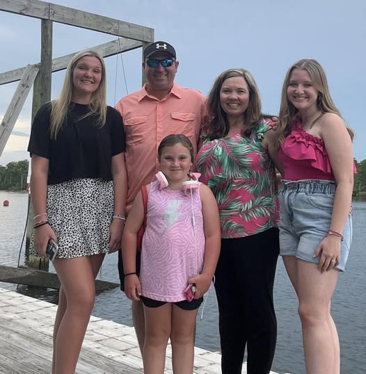 The Barkley family — Amanda, Nick, and their daughters Dixee, Emma, and Josie